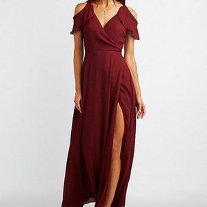Maroon/merlot color dress